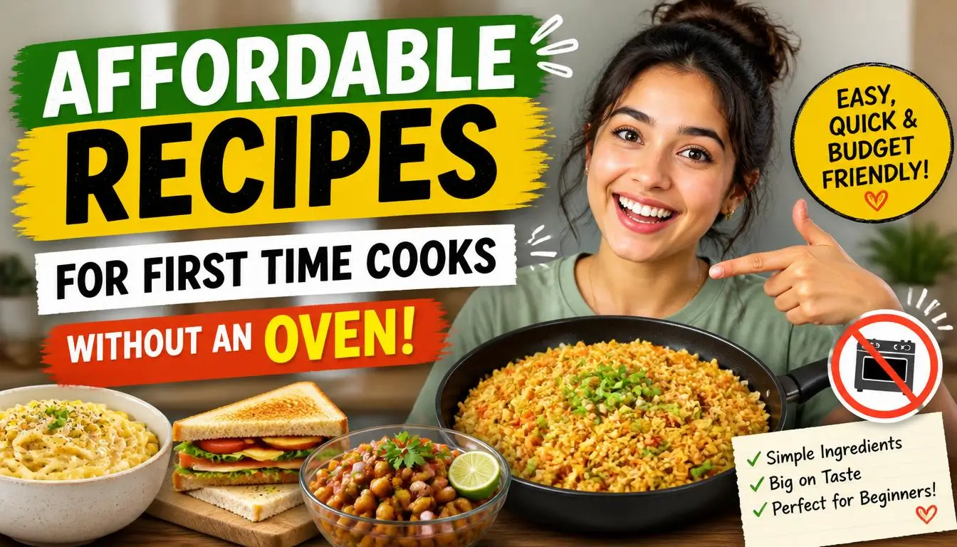Affordable Recipes for First Time Cooks Without an Oven