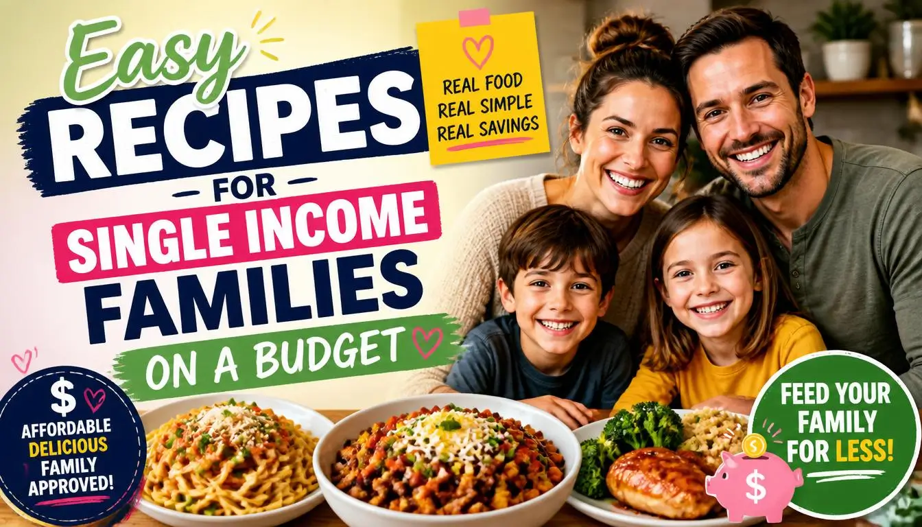 Easy Recipes for Single Income Families on a Budget
