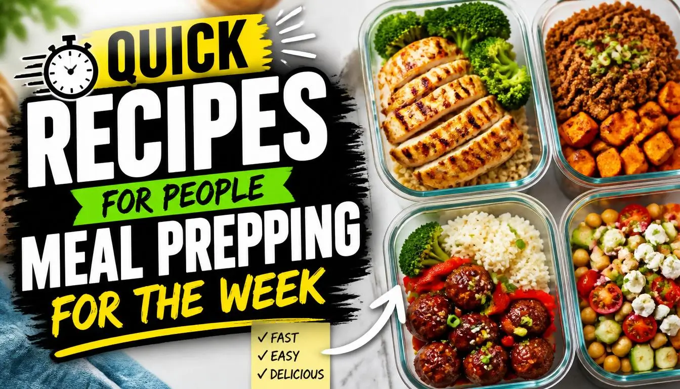 Quick Recipes for People Meal Prepping for the Week